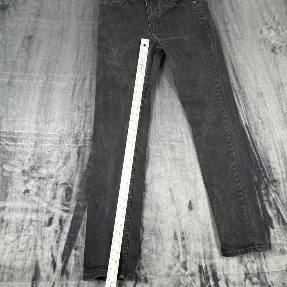 Levi's 511 Slim Fit Jeans Mens 30x32 Black Faded Denim 04511-1907